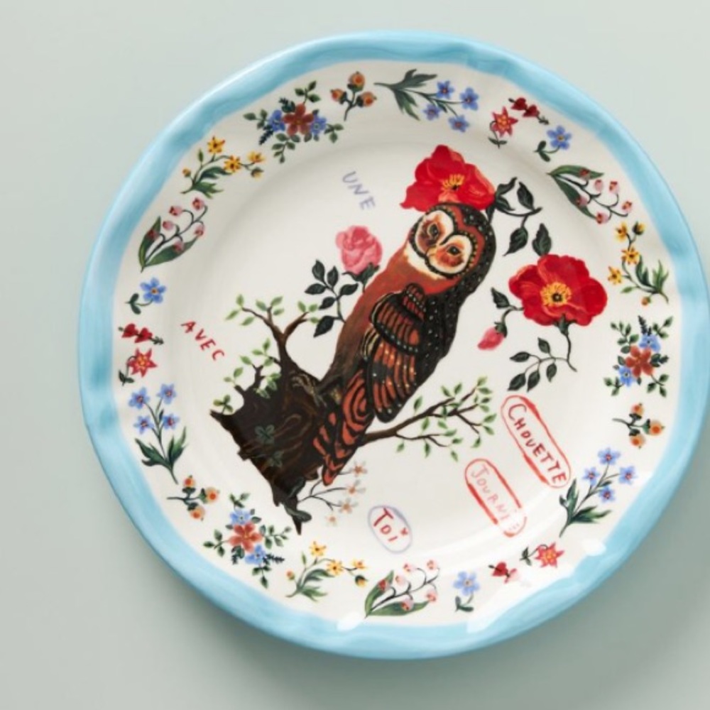 Nathalie Lete OWL dinner plate … New